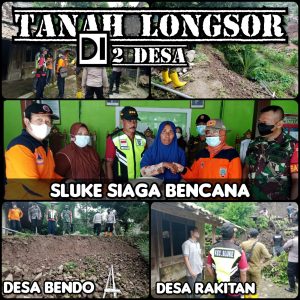 Longsor di Dua Desa Sekaligus