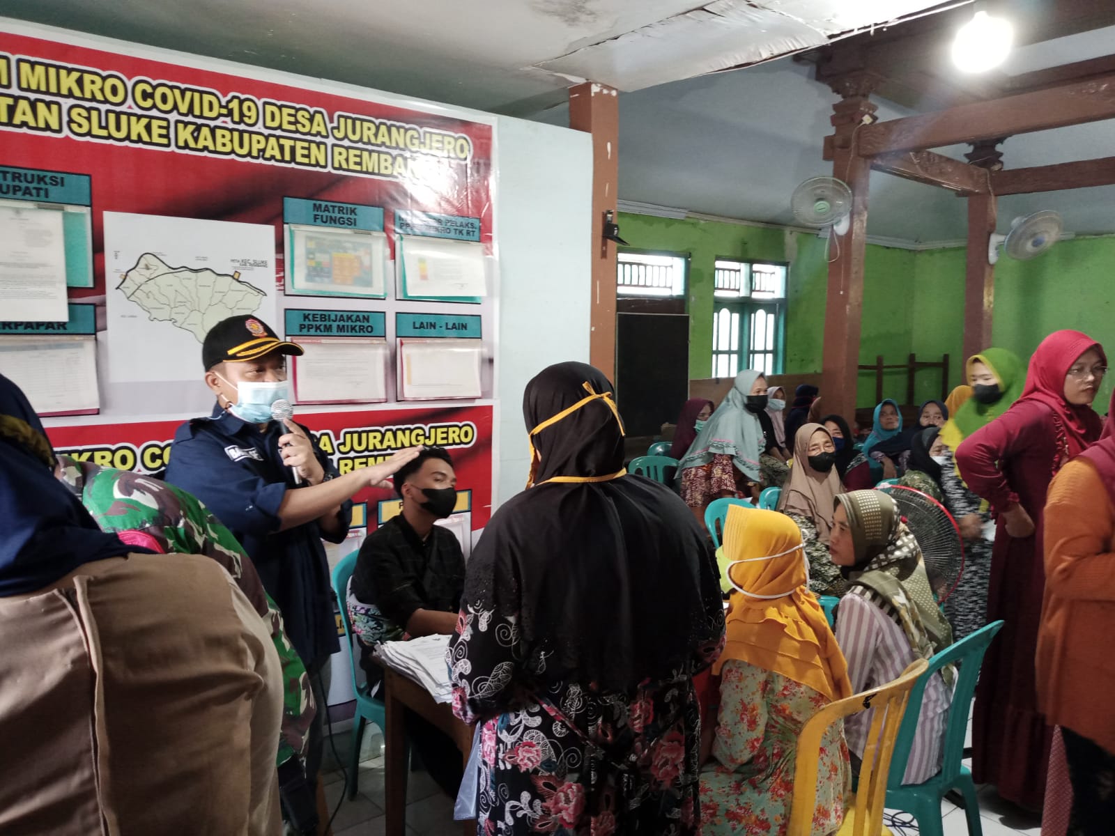 Kegiatan penyaluran bantuan sembako (BPNT) untuk bulan Januari,Februari,Maret Tahun 2022 di 5 Desa yaitu Leran, Jurangjero, Trahan, Pangkalan dan Sluke.