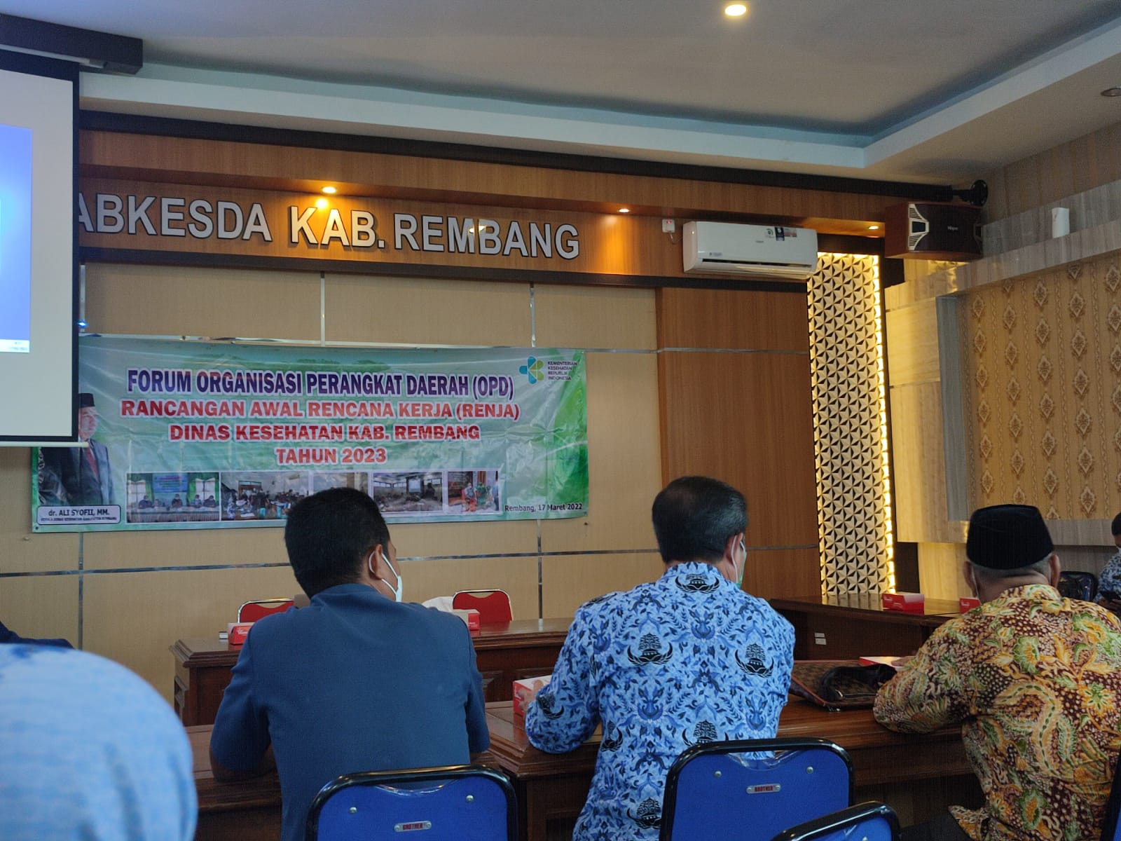 Kegiatan Forum Organisasi Perangkat Daerah (OPD), dengan tema Perancangan Awal Rencana Kerja (Renja) Dinas Kesehatan Kabupaten Rembang Tahun 2023