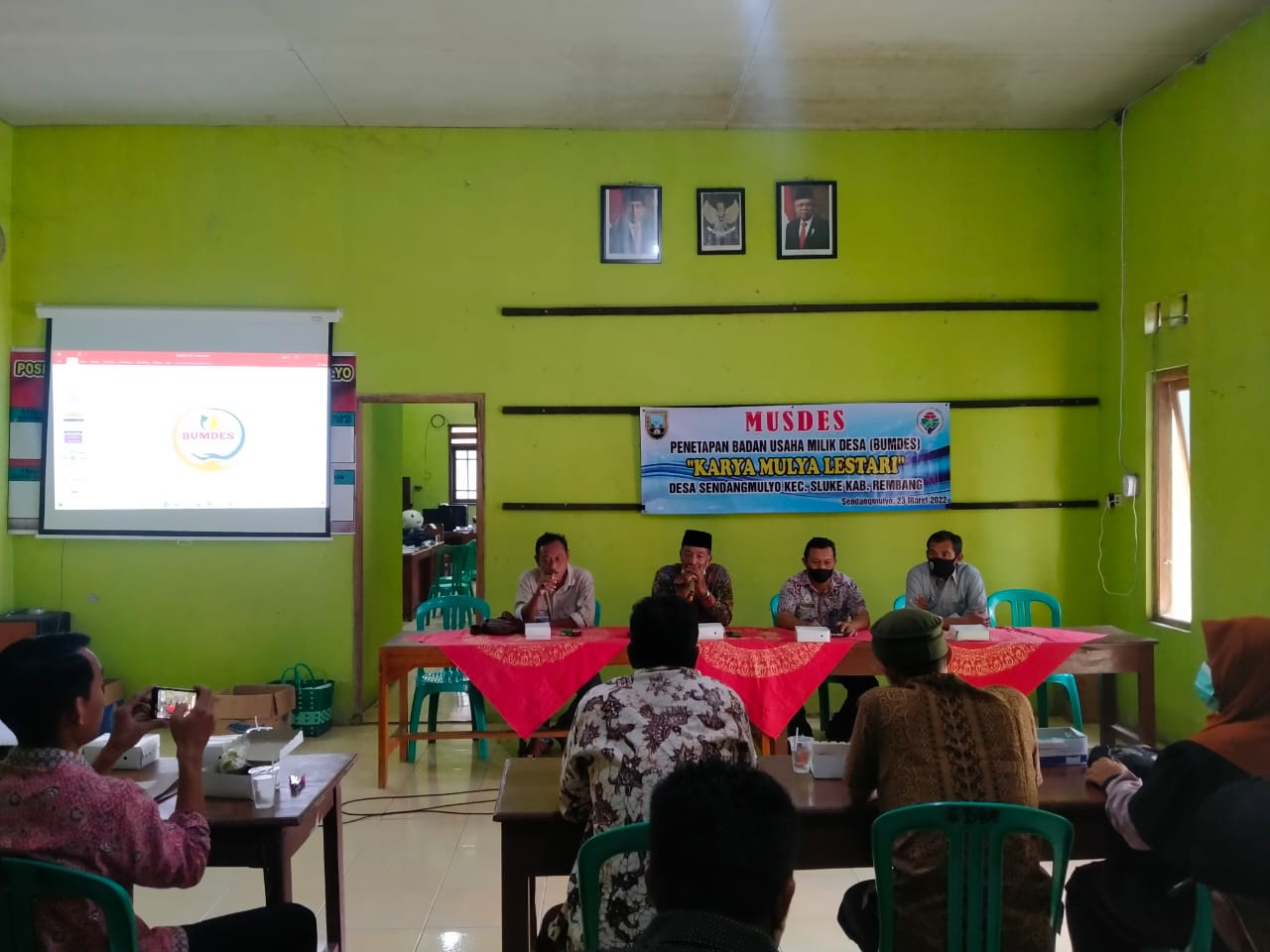Kegiatan Penetapan Bumdes karya mulya lestari desa sendangmulyo.